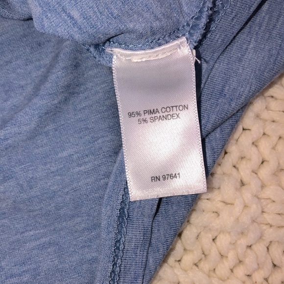 Pure Jill size small petite blue valley sleeve tee - Picture 4 of 4